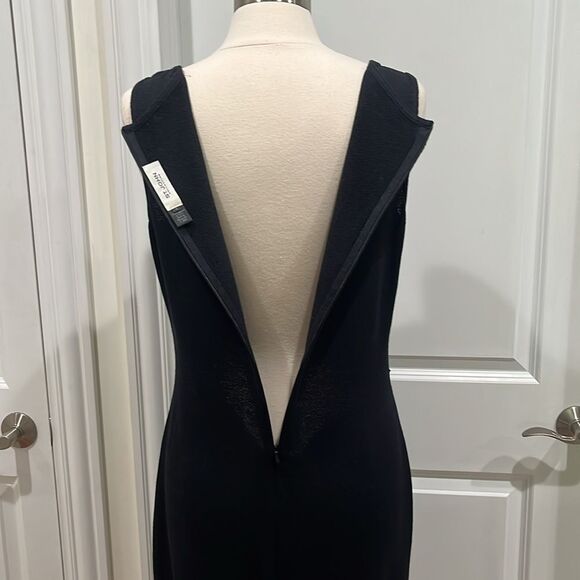 St. John Collection 70% Wool Knit Sheath Dress Size 12 Black (read description) - Picture 8 of 16
